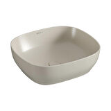 VitrA Outline Recycled 7994B066-0016 Çanak Lavabo, Mat Bej